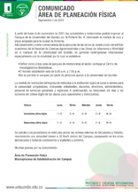 Comunicado pico y palca