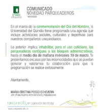 Uniquindío conmemora a los hombres en su día