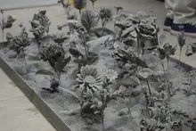 Leszli Betancourt, estudiante de Arte Visuales, expuso su obra en Calarcá