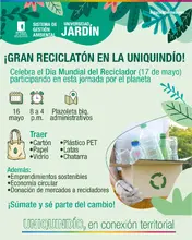 gran jornada de reciclatón por amor al planeta Tierra