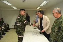 Curso de gestión del riesgo y atención de desastres a integrantes del pelotón Barreno, Biade 80