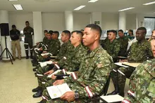 Curso de gestión del riesgo y atención de desastres a integrantes del pelotón Barreno, Biade 80