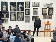 Saray Ospina expuso su obra artística en el Instituto de Bellas Artes