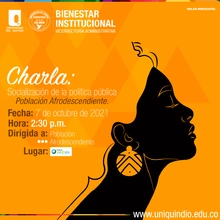 Socialización de la Política Pública Población Afrodescendiente