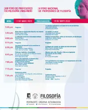 Programacion Foro Filosofia 2