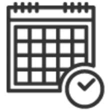 Icono Calendario Transparente