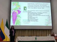 Maribeth Arrubla Franco presentó la experiencia significativa: Educación Financiera- mis Finanzas personales en conexión con el territorio