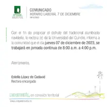 Comunicado jueves