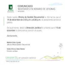 Comunicado
