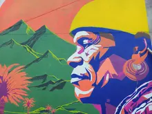 Dos murales pintados en el campus universitario por Artes Visuales