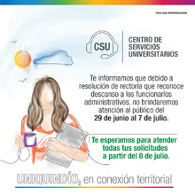 POP UP - CSU Semana 29 junio a 7 julio