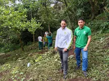 Sinergia territorial, siembra de árboles en Montenegro y EPA